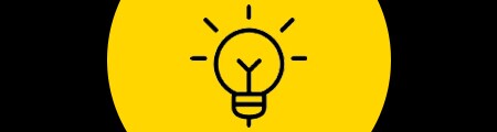 Icono de versatilidad e inspiración en amarillo y negro
