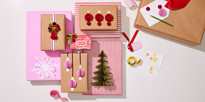 Varias ideas para decorar presentes
