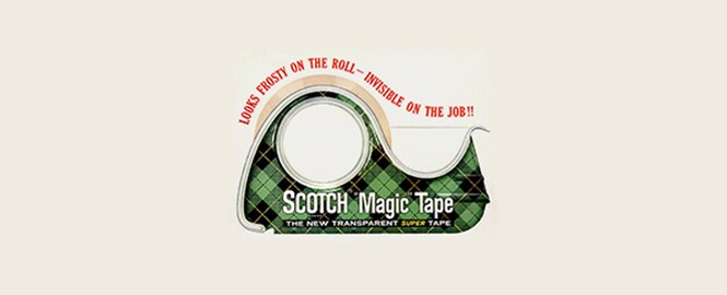 Ilustración vintage de la cinta Scotch® Magic™
