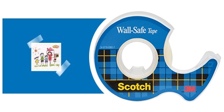 Cinta Adhesiva Scotch® Wall-Safe y ejemplo de uso: creación de una galería de arte
