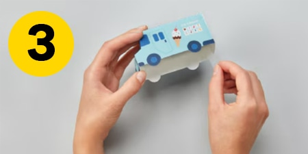 Paso 3 - pegar la plantilla del automóvil
